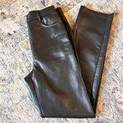 ARITZIA‎ WILFRED Black Faux Leather Pants Size 4