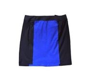 NWT Lane Bryant Blue and Black Pencil Skirt