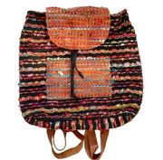 Earthbound Trading Co. Multicolor Woven Boho Backpack