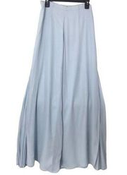 ST.JOHN EVENING SKY BLUE SILK PLEATED PALAZZO PANTS ELEGANT FORMAL $895 SIZE 6