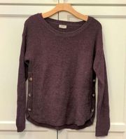 FatFace - Fat Face - Maroon Knit Sweater - Button Hem - US 4