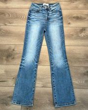 BKE 27” Billie High Rise Slim Fit Tailored Boot Cut Stretch Blue Jeans Size 24
