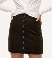 Wilfred Free Karmen Corduroy Black Mini Skirt