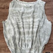 Free People  Tie Dye Organic Cotton and Hemp Bodysuit Size Small