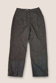 Vintage Y2K L.L. Bean High Rise Wool Trousers Gray 12