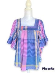 NWT- Beach Lunch Lounge Naomi Ruffle Sleeve Top- Size Medium