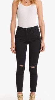 Mother Looker Ankle Fray Jeans Guilty as Sin