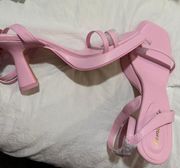 pink shoes