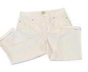 At John’s Bay gorgeous white cuffed cropped jeans so bright & beautiful like new