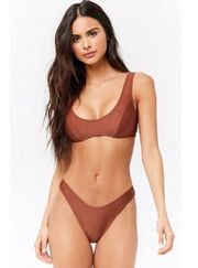 Forever 21 taupe swimsuit bottoms