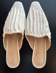 Cream Mules Size 9