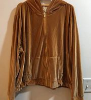 FABLETICS DONNA VELOUR GOLD 2 piece TRACK SUIT! 4X Stunning