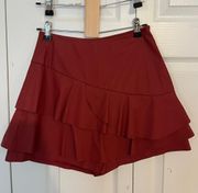 leather Garnet Skirt 