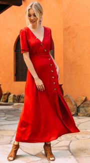 Red Francesca’s Maxi Dress