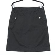 Marc Jacobs Black Denim Mini Skirt Size 10