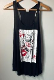 Marilyn Monroe Las Vegas themed tank top in size small.