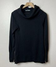 Smartwool Womens Merino Wool Blend Knit Sweater Size S/M Black Cowl Neck Casual