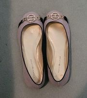 Tommy Hilfiger Blue & White Stripped Flats