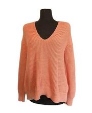 Alexander Wang Chunky Cotton Sweater Coral