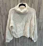 Old Navy Cream Shaker-Stitch Turtleneck Sweater for Women