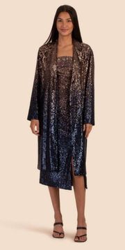 💕TRINA TURK💕 Pisces Jacket ~ Supernova Sequin Moonstone/Midnight Ombre XL NWT