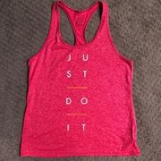 Nike  Dri Fit Just Do It Tank.  Size Medium.