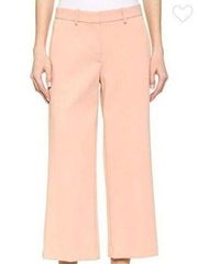 THEORY Pink cropped Sprinza tribute wide leg pants size US 6