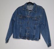 billbass jeans denim jacket fits a womens small/medium best