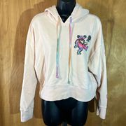 Daydreamer Small Grateful Dead Tie Dye Bear Shrunken Hoodie