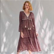 Christy Dawn ‘Paloma’ Purple Pink Comfrey Floral Brooklyn Dress S