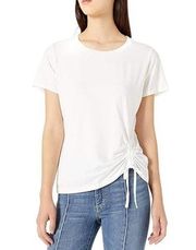 BB Dakota Ruched Detail Tee White