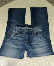 “A” Pocket Flare Jeans Size 27