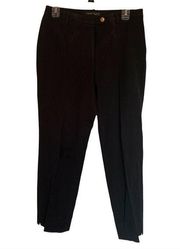 Anne Klein Womens Black Casual Wear Cropped Pants Size 8P