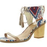 NEW BAND OF GYPSIES MARGARITA VEGAN TAPESTRY CANVAS TIE UP SANDAL SZ-9