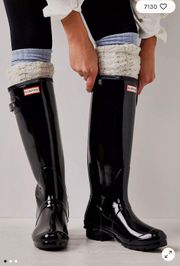 Tall Black Glossy Boots