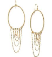 Style & Co Multi-Chain Beaded Drop Statement Earrings in Gold-Tone MSRP $25 NWT