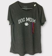 Modern Lux NEW charcoal colored short sleeve "Dog Mom" t shirt size XL