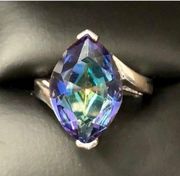 New Lab-Created Mystic Topaz 925 Ring size 7 3/4