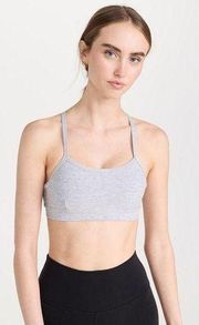 ALO YOGA Alosoft Gratitude Bra in Athletic Heather Grey XS