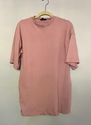 Top Shop Light Pink Pastel Pink Tshirt Dress