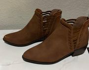 Brown Suede Booties