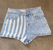 Stars and Stripes Jean Shorts