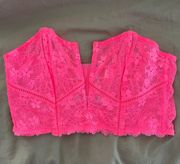 Hot Pink Bustier Top