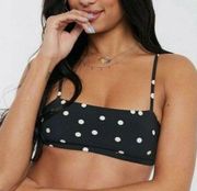 NEW Paris Atelier & Other Stories Polka Dot Micro Bikini Swim Top size 2