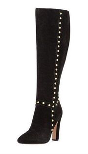 Neiman Marcus Kelissa Suede Knee Boots Size 8