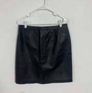 Black Leather Skirt