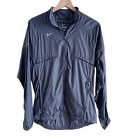 Nike  Full Zip Windbreaker Running Jacket in Black, Size Small