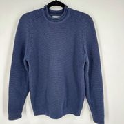 Vintage Ems Eastern Mountain Sports Womens Wool Pullover Sweater Navy Blue Large