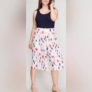 Lane Bryant Wide Legged Pleated Culottes