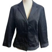 Ann Taylor  navy stretch blazer jacket 8